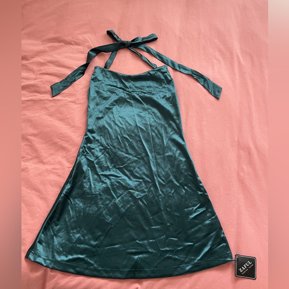 Zaful Womens Mini Cowl Dress